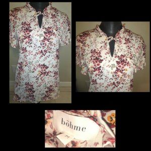 Bohme Floral Blouse - Red and White
